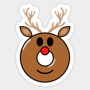 The Reindeer Donut Sticker